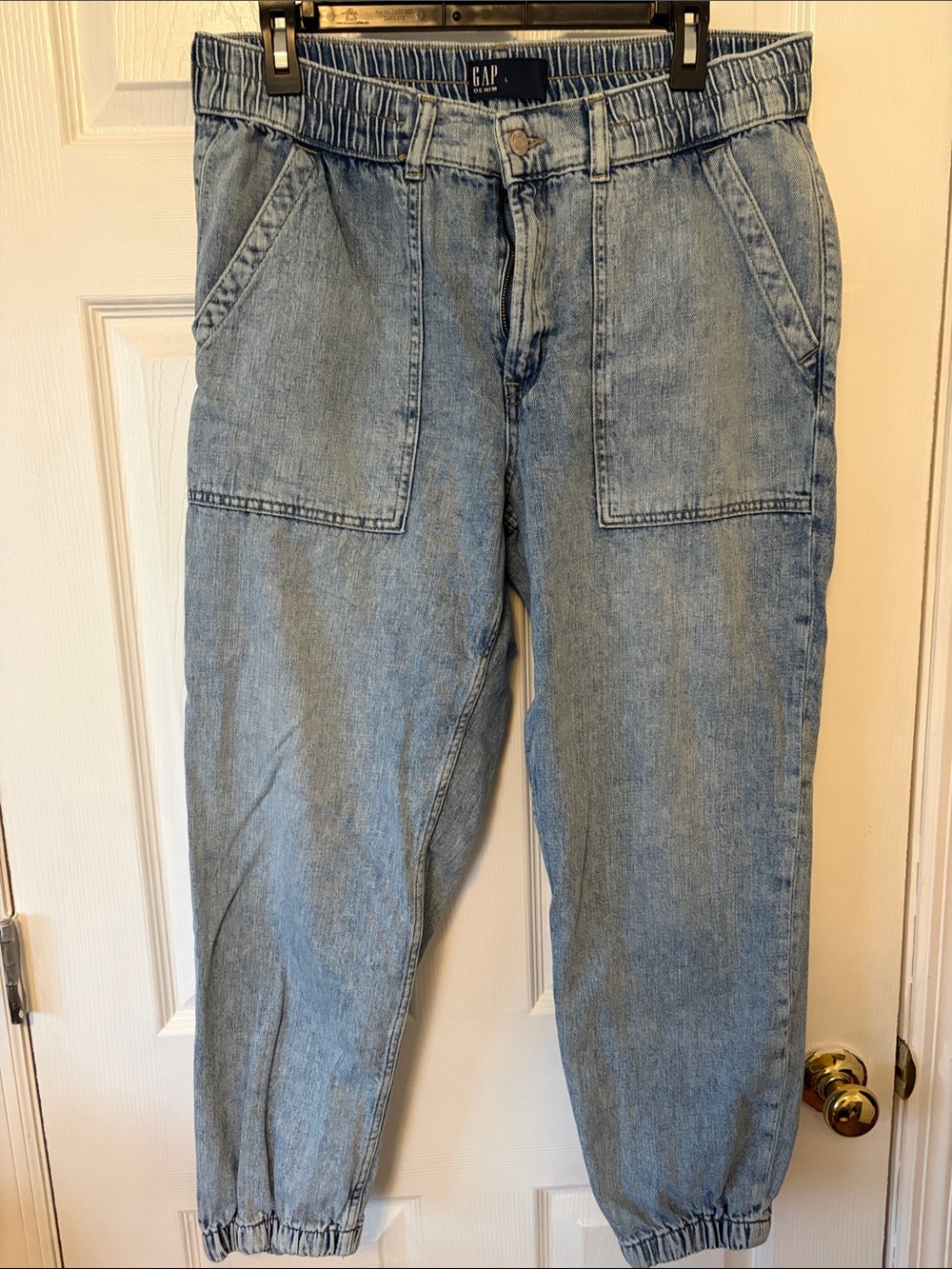 GAP Blue Relaxed Denim Jogger Jeans